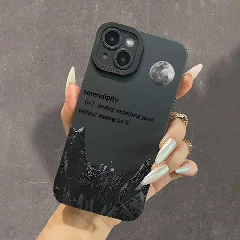 Gothic Style Phone Case For iPhone-Black Soft Silicone iPhone Cover